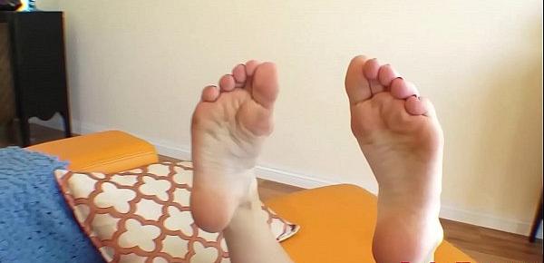 Cute Teen Alice is Ready to Give Footjob for FuckedFeet!
